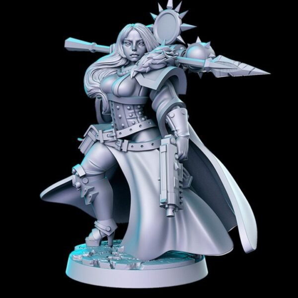 Fantasy Miniature - Space Sisters - Monja 1 - Printed