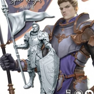 Fantasy Miniature - Tim - Spear Knight - 75 mm - Printed