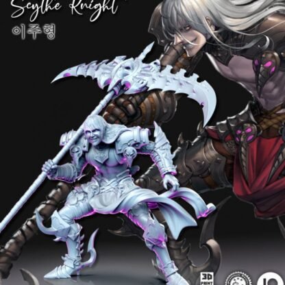 Fantasy Miniature - Scythe Knight - 75mm - Vampire Nightmare - Printed