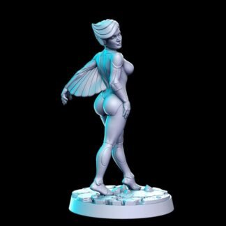 Fantasy Miniature - Ladybird - Female Space Enforcer - Printed