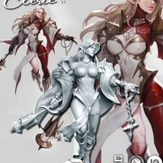 Fantasy Miniature - Cleric - 75mm - Printed