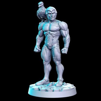 Fantasy Miniature - Hawkith - Space Enforcer with Familiar - Printed