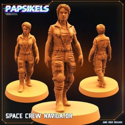 Sci-Fi Gaming Miniature - Space Crew Navigator - Printed