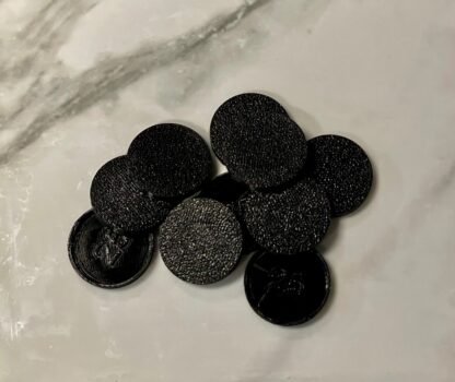 Set of 10 - 25mm Round Plastic Bases for Models, Roleplaying Games Miniatures, Wargaming, and More