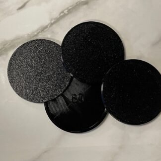 Set of 3 - 60mm Round Plastic Bases for Models, Roleplaying Games Miniatures, Wargaming, and More