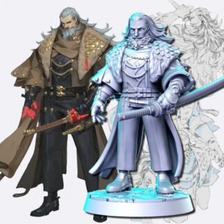 Fantasy Miniature - Zharr - Veteran General - Printed