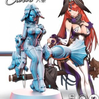 Fantasy Miniature - Candy - Female Halloween Witch - Printed