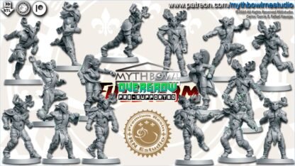 Fantasy Football - "Overgrow" Wood Elves - Full team, 16 models! - Player B Player/Printed/Basic