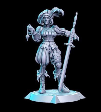 Fantasy Miniature - Ivette - Printed