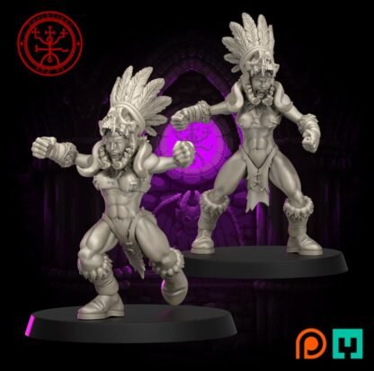 Fantasy Football - The Amazon Primes - Amazons - Full Team, 16 - Unprimed/Unpainted Standard Bases - Image 4