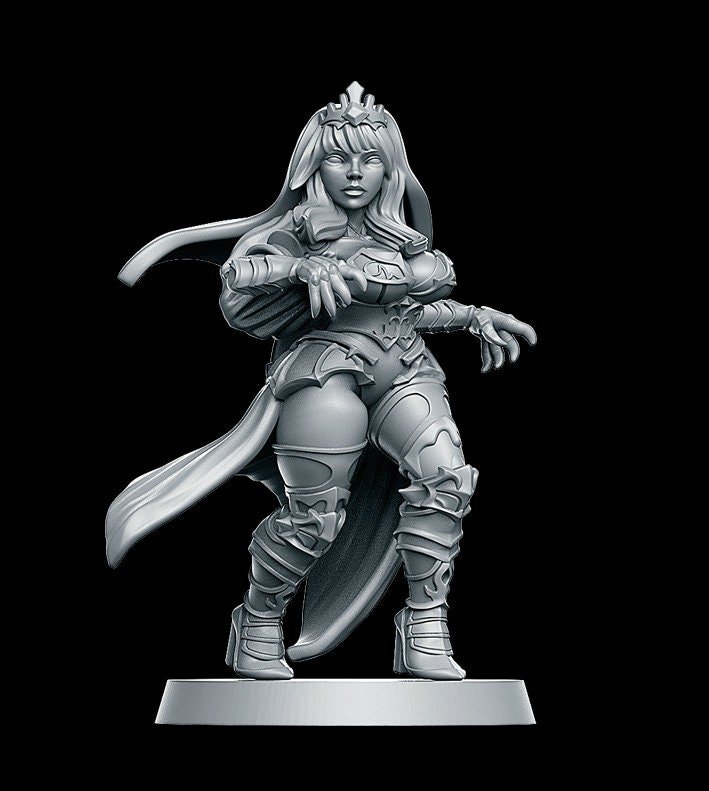 Fantasy Football - "Lure" Dark Elves - Full team, 16 models! - Player G Player/Painted/Basic - Image 7