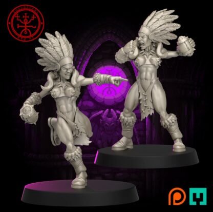 Fantasy Football - The Amazon Primes - Amazons - Full Team, 16 - Unprimed/Unpainted Standard Bases - Image 8