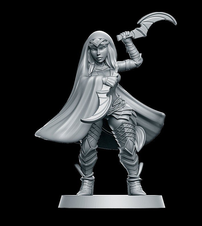 Fantasy Football - "Lure" Dark Elves - Full team, 16 models! - Player G Player/Painted/Basic - Image 4