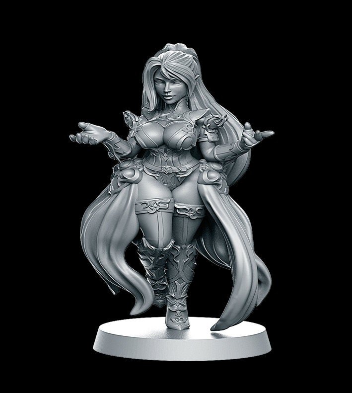 Fantasy Football - "Lure" Dark Elves - Full team, 16 models! - Player G Player/Painted/Basic - Image 9