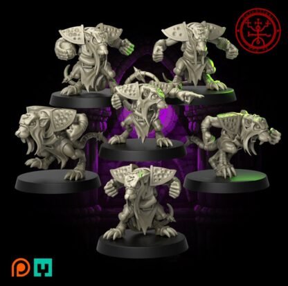 Fantasy Football - The UW - Underworld Alliance - Full Team - Unprimed/Unpainted Standard Bases - Image 4