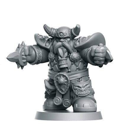 Fantasy Football - "Mountain" Dwarves - Full Team, 16 models - Unfinished Clear Acrylic - Image 7