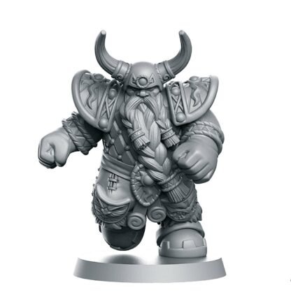 Fantasy Football - "Mountain" Dwarves - Full Team, 16 models - Unfinished Clear Acrylic - Image 9