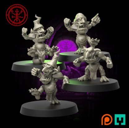 Fantasy Football - The UW - Underworld Alliance - Full Team - Unprimed/Unpainted Standard Bases - Image 3