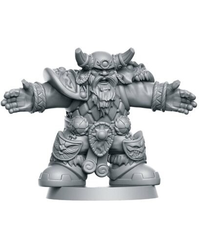Fantasy Football - "Mountain" Dwarves - Full Team, 16 models - Unfinished Clear Acrylic - Image 6