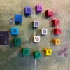 Fantasy Football Block Dice - White Speckled