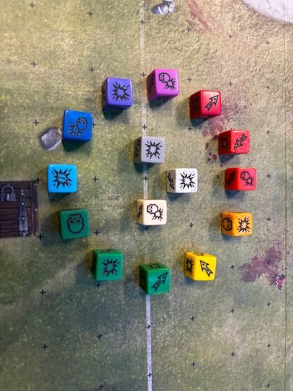 Fantasy Football Block Dice - White Speckled