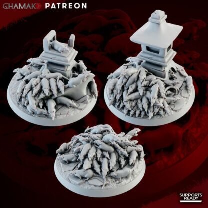 Plague Rats - Set of 3 - Nezumi - Ghamak