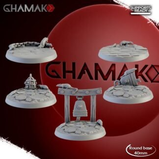 Nezumi Clans Round Bases 40mm - Set of 5 - Ghamak
