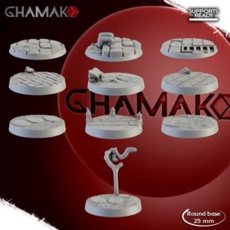 Nezumi Clans Round Bases 25mm - Set of 10 - Ghamak