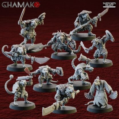 Ashigaru Rats - Set of 10