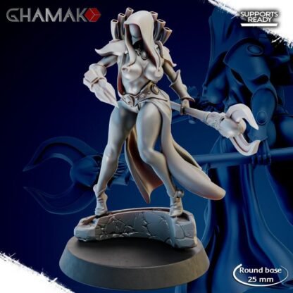 Dark Elf Shadow Pin Up - Ghamak