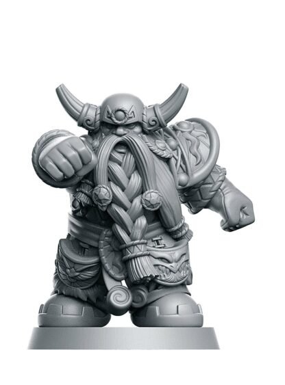 Fantasy Football - "Mountain" Dwarves - Full Team, 16 models - Unfinished Clear Acrylic - Image 5