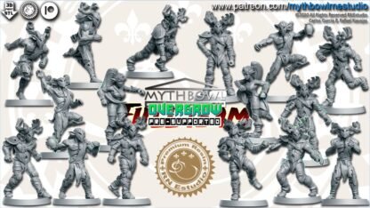 Fantasy Football - "Overgrow" Wood Elves - Full team, 16 models! - Player P Team/Primed/Clear