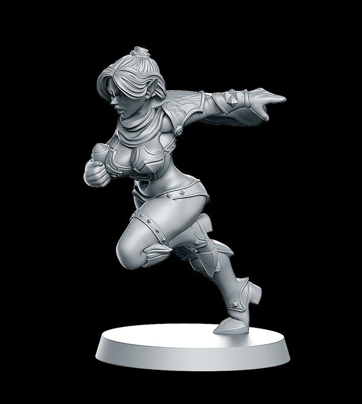 Fantasy Football - "Lure" Dark Elves - Full team, 16 models! - Player G Player/Painted/Basic - Image 8