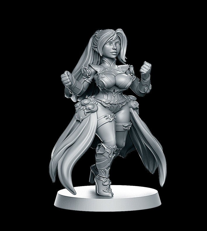 Fantasy Football - "Lure" Dark Elves - Full team, 16 models! - Player G Player/Painted/Basic - Image 10