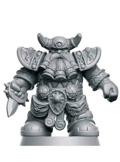 Fantasy Football - "Mountain" Dwarves - Full Team, 16 models - Unfinished Clear Acrylic - Image 4